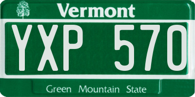 VT license plate YXP570