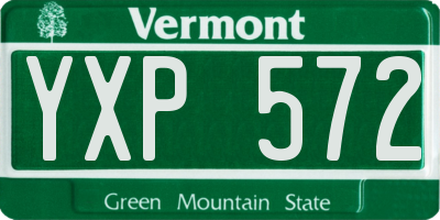 VT license plate YXP572