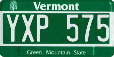 VT license plate YXP575