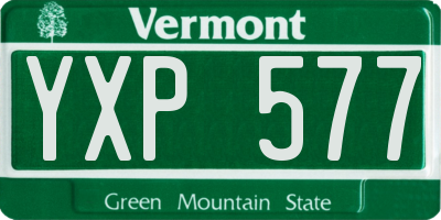 VT license plate YXP577