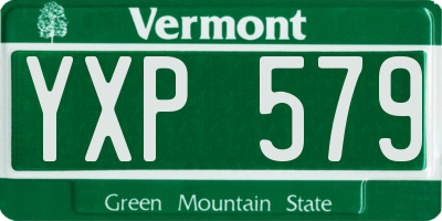 VT license plate YXP579