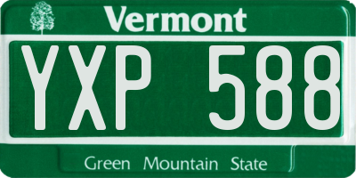 VT license plate YXP588
