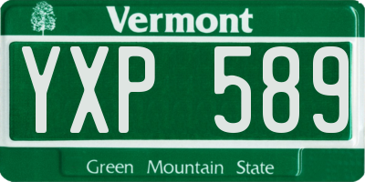 VT license plate YXP589