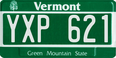 VT license plate YXP621