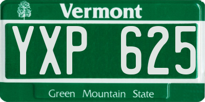 VT license plate YXP625