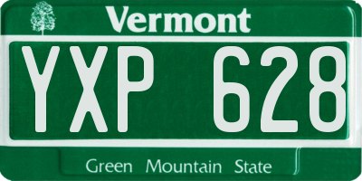 VT license plate YXP628