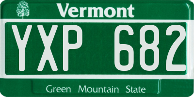 VT license plate YXP682