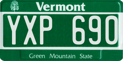 VT license plate YXP690