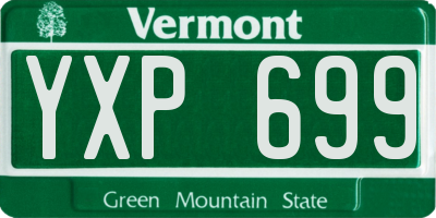 VT license plate YXP699