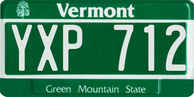 VT license plate YXP712