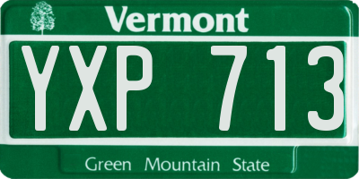 VT license plate YXP713