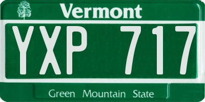 VT license plate YXP717