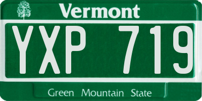 VT license plate YXP719