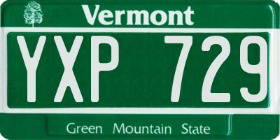 VT license plate YXP729