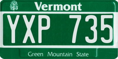 VT license plate YXP735