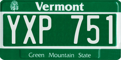 VT license plate YXP751