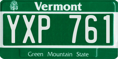 VT license plate YXP761