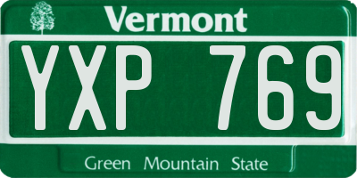 VT license plate YXP769
