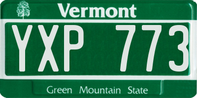 VT license plate YXP773