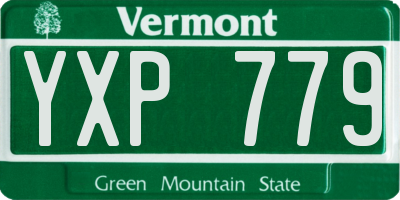VT license plate YXP779