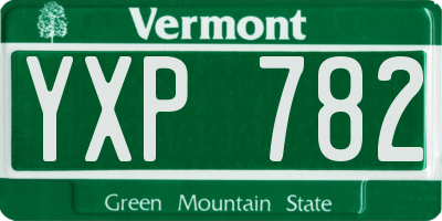 VT license plate YXP782