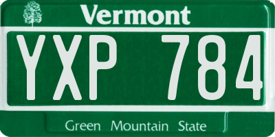 VT license plate YXP784