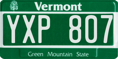 VT license plate YXP807