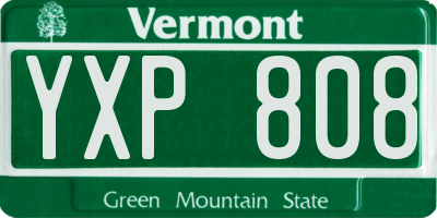 VT license plate YXP808
