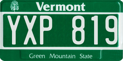 VT license plate YXP819