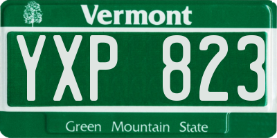 VT license plate YXP823
