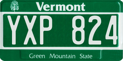 VT license plate YXP824