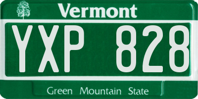 VT license plate YXP828