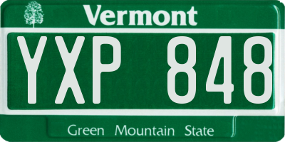VT license plate YXP848