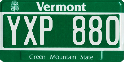 VT license plate YXP880
