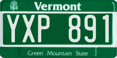 VT license plate YXP891