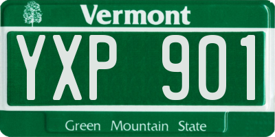 VT license plate YXP901