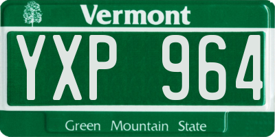 VT license plate YXP964