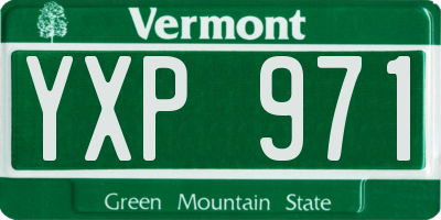 VT license plate YXP971