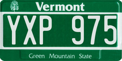 VT license plate YXP975