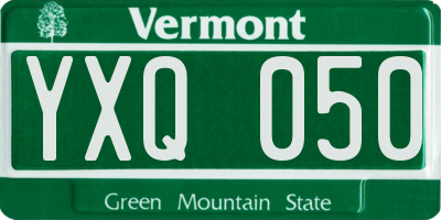 VT license plate YXQ050