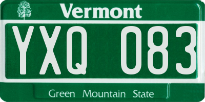VT license plate YXQ083