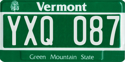VT license plate YXQ087