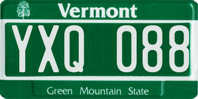 VT license plate YXQ088