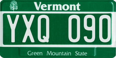 VT license plate YXQ090