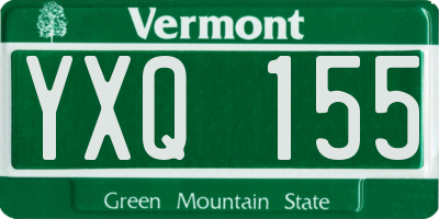 VT license plate YXQ155