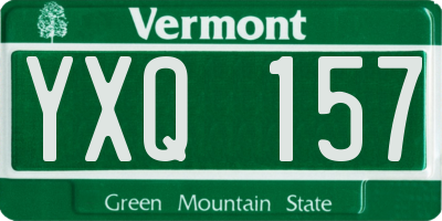 VT license plate YXQ157