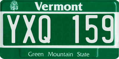 VT license plate YXQ159