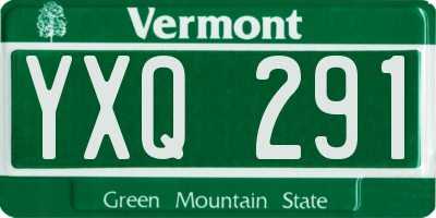 VT license plate YXQ291