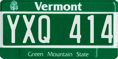 VT license plate YXQ414