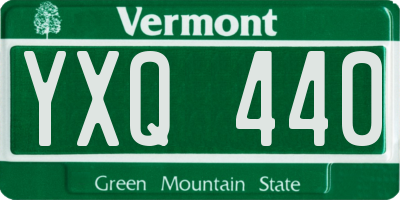VT license plate YXQ440